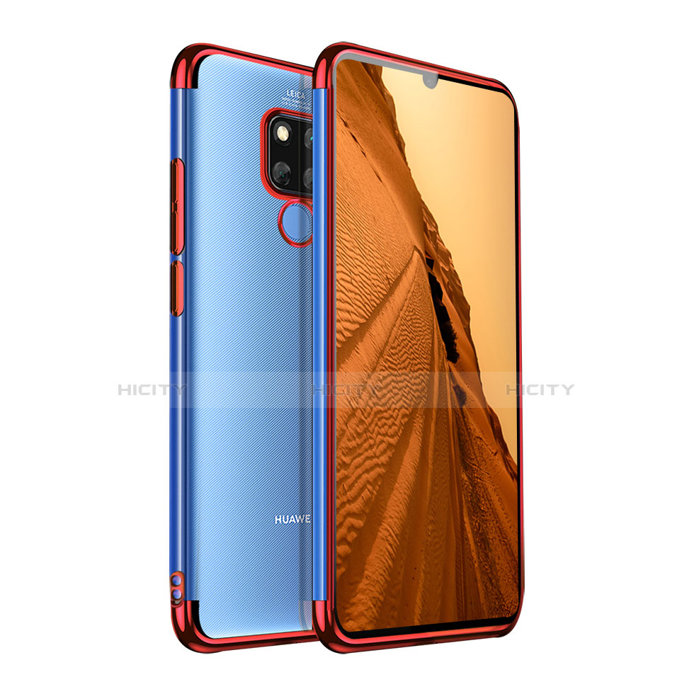 Coque Ultra Fine TPU Souple Transparente T07 pour Huawei Mate 20 X Rouge Plus