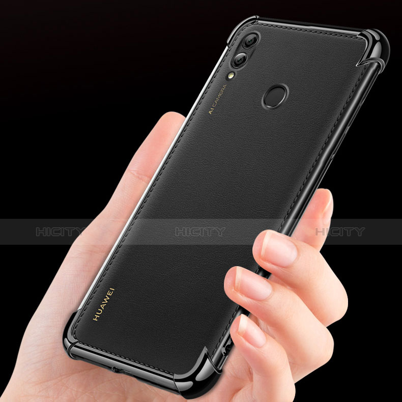 Coque Ultra Fine TPU Souple Transparente T08 pour Huawei Honor 8X Max Noir Plus