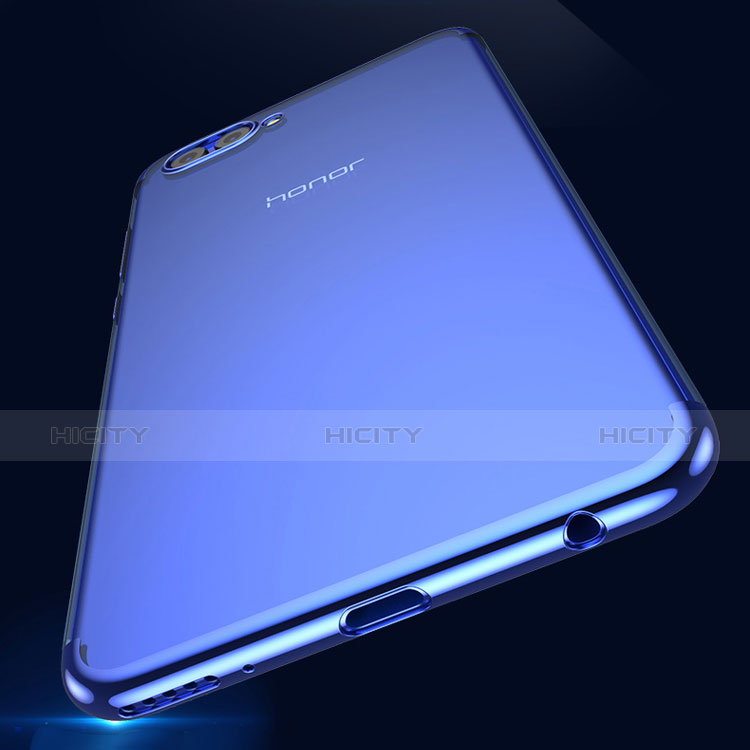 Coque Ultra Fine TPU Souple Transparente T09 pour Huawei Honor View 10 Bleu Plus