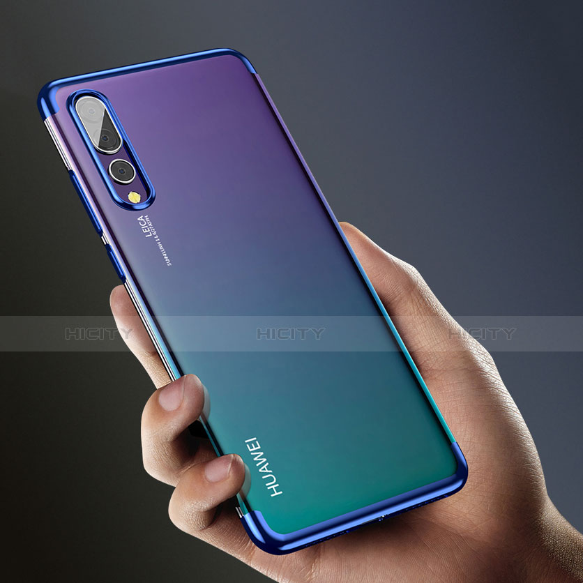 Coque Ultra Fine TPU Souple Transparente T09 pour Huawei P20 Pro Bleu Plus