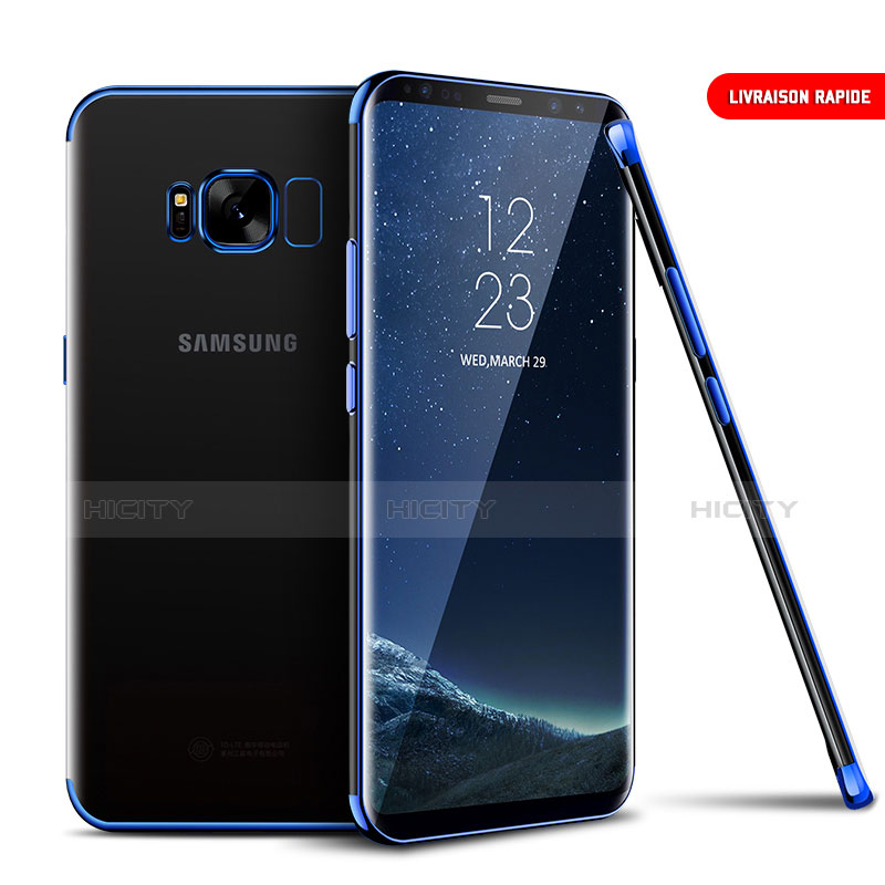 Coque Ultra Fine TPU Souple Transparente T09 pour Samsung Galaxy S8 Plus Bleu Plus