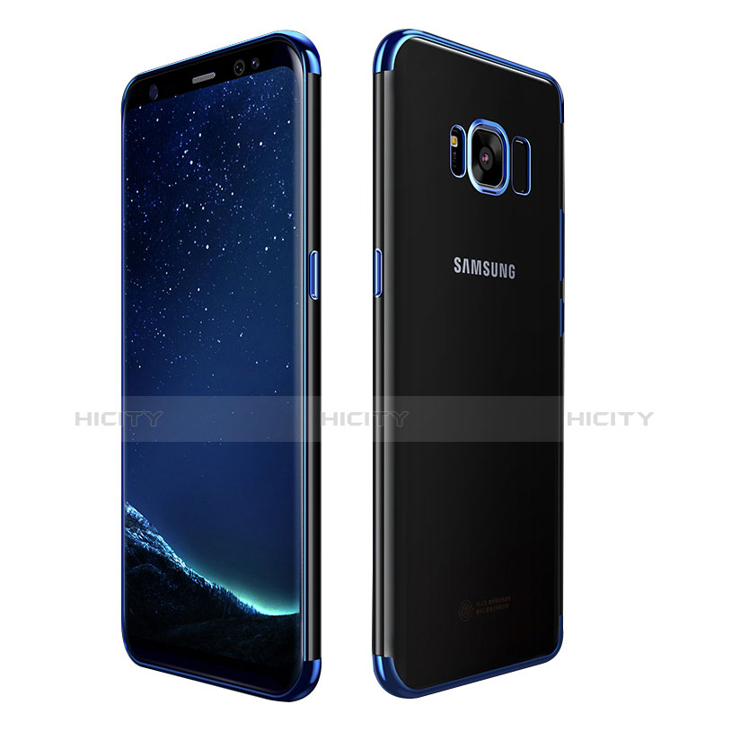 Coque Ultra Fine TPU Souple Transparente T09 pour Samsung Galaxy S8 Plus Bleu Plus