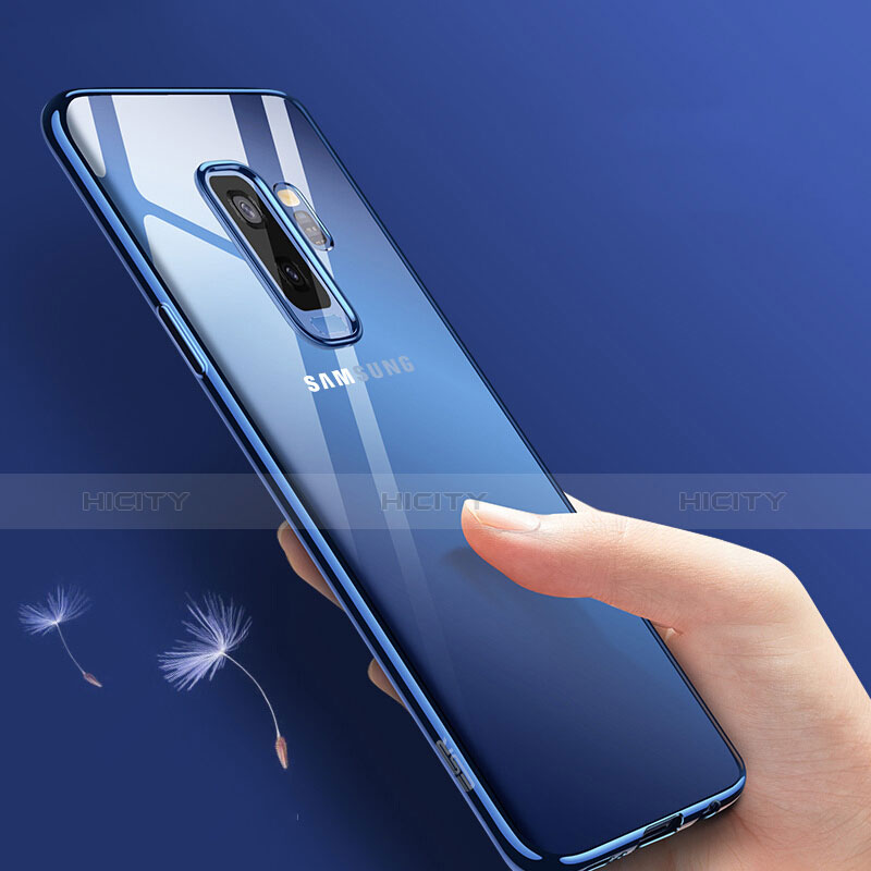 Coque Ultra Fine TPU Souple Transparente T09 pour Samsung Galaxy S9 Plus Bleu Plus