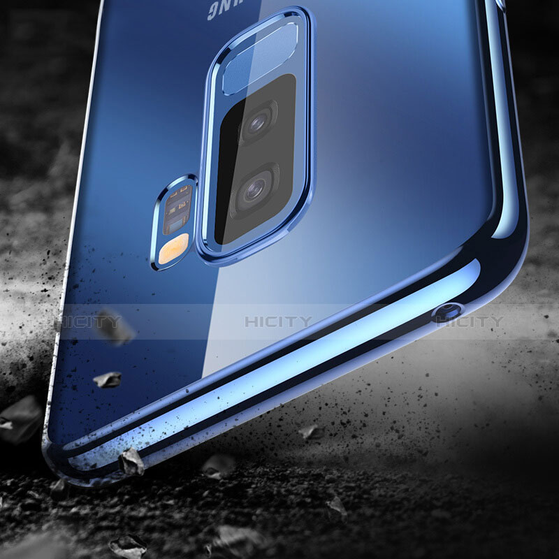 Coque Ultra Fine TPU Souple Transparente T09 pour Samsung Galaxy S9 Plus Bleu Plus