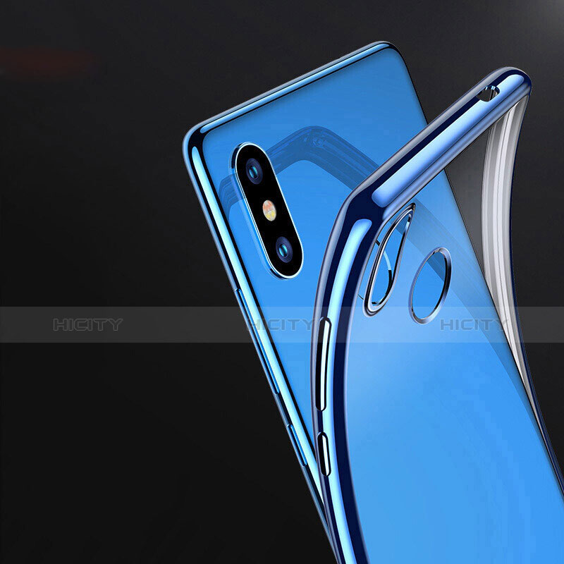 Coque Ultra Fine TPU Souple Transparente T09 pour Xiaomi Mi 8 Bleu Plus