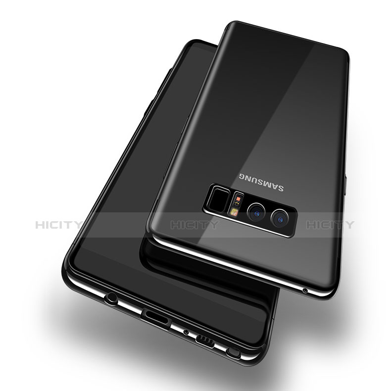 Coque Ultra Fine TPU Souple Transparente T10 pour Samsung Galaxy Note 8 Duos N950F Noir Plus