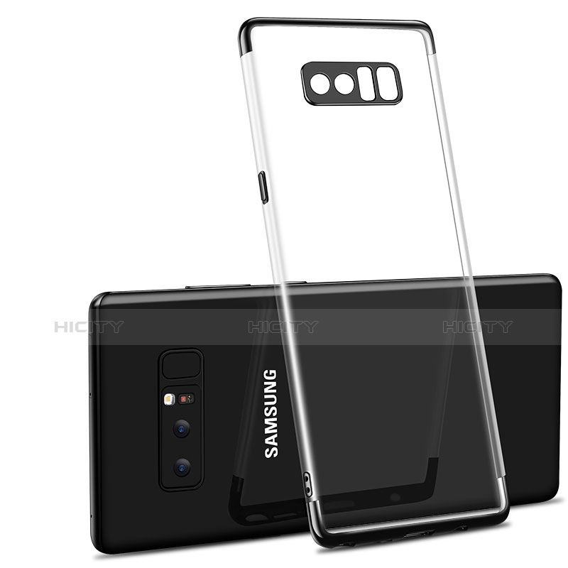 Coque Ultra Fine TPU Souple Transparente T10 pour Samsung Galaxy Note 8 Duos N950F Noir Plus