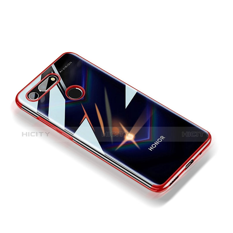 Coque Ultra Fine TPU Souple Transparente T12 pour Huawei Honor V20 Rouge Plus