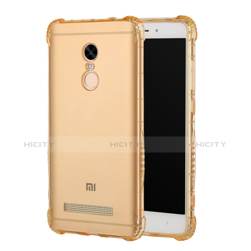 Coque Ultra Fine TPU Souple Transparente T12 pour Xiaomi Redmi Note 3 MediaTek Or Plus