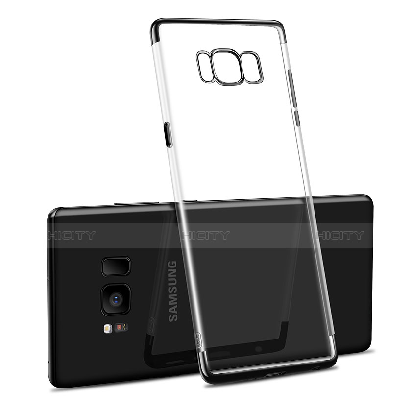 Coque Ultra Fine TPU Souple Transparente T14 pour Samsung Galaxy S8 Noir Plus