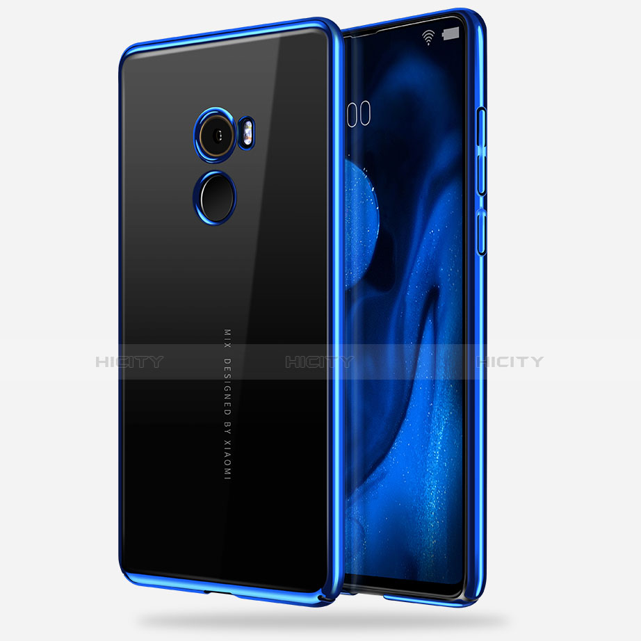 Coque Ultra Fine TPU Souple Transparente T14 pour Xiaomi Mi Mix 2 Bleu Plus