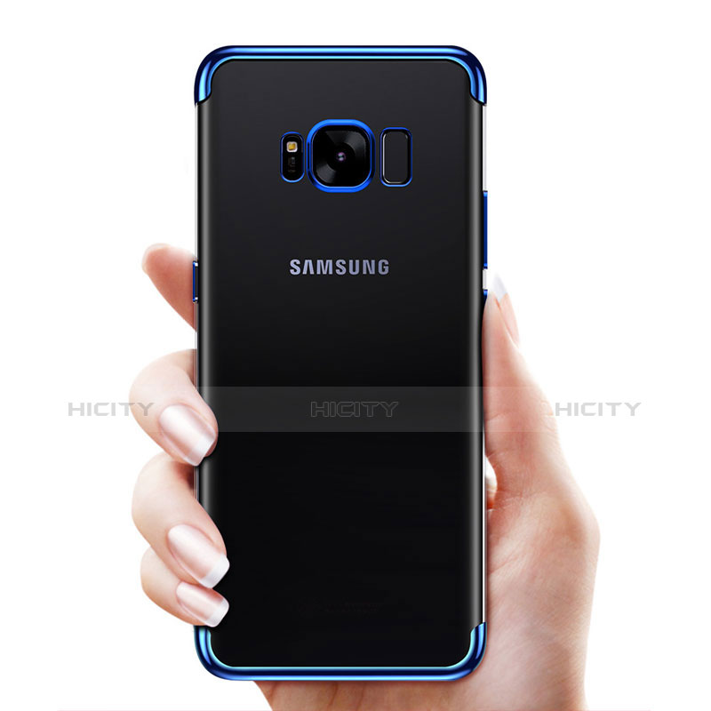 Coque Ultra Fine TPU Souple Transparente T17 pour Samsung Galaxy S8 Plus Bleu Plus