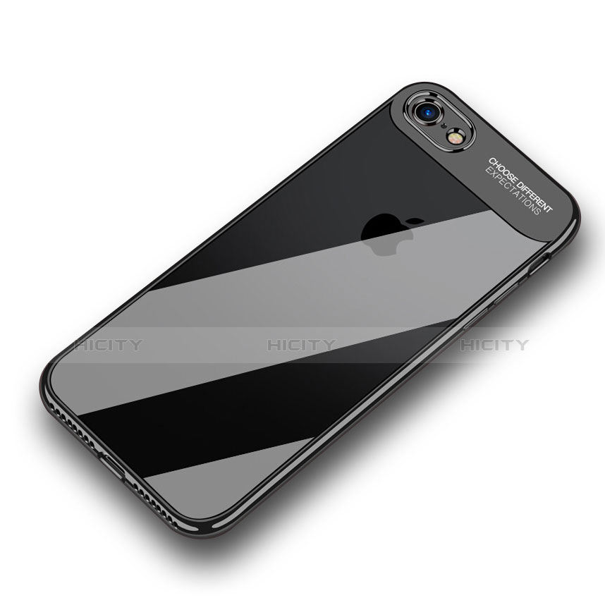 Coque Ultra Fine TPU Souple Transparente T18 pour Apple iPhone 7 Noir Plus