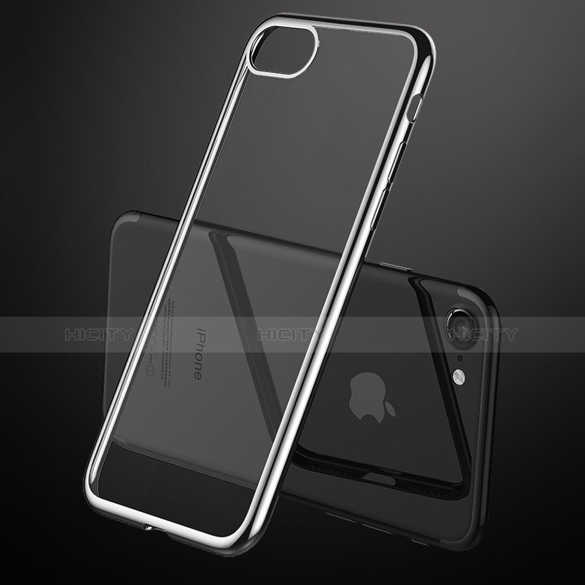 Coque Ultra Fine TPU Souple Transparente T18 pour Apple iPhone 8 Noir Plus