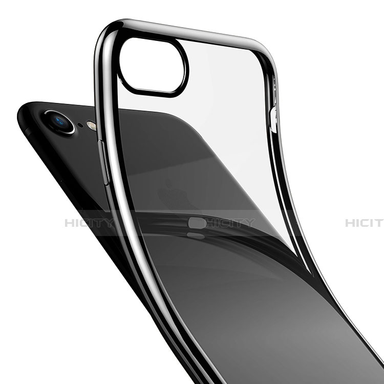 Coque Ultra Fine TPU Souple Transparente T18 pour Apple iPhone SE3 (2022) Noir Plus