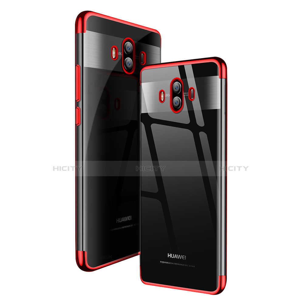 Coque Ultra Fine TPU Souple Transparente T18 pour Huawei Mate 10 Rouge Plus