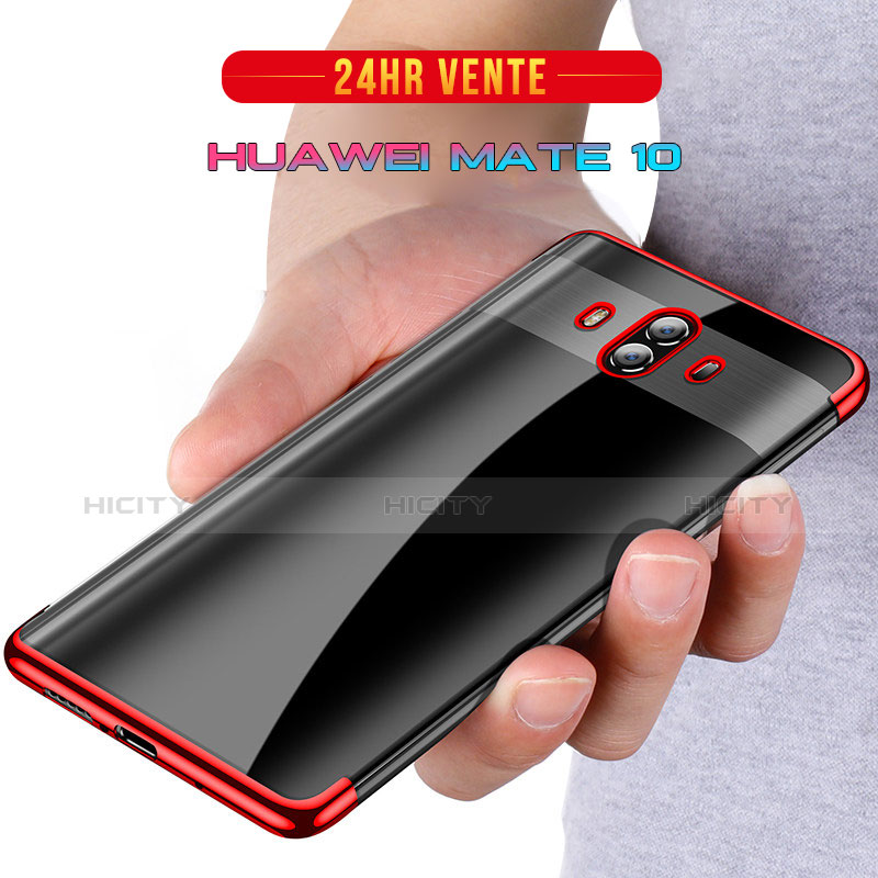 Coque Ultra Fine TPU Souple Transparente T18 pour Huawei Mate 10 Rouge Plus