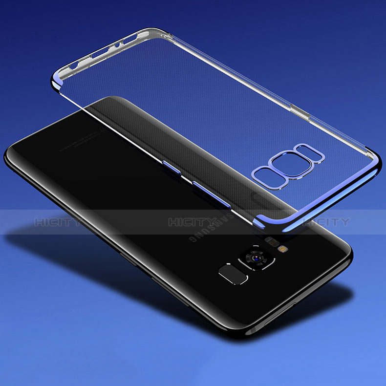 Coque Ultra Fine TPU Souple Transparente T18 pour Samsung Galaxy S8 Plus Bleu Plus