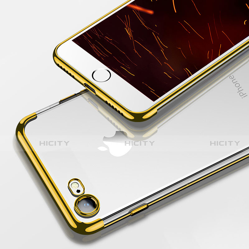 Coque Ultra Fine TPU Souple Transparente T19 pour Apple iPhone SE (2020) Or Plus