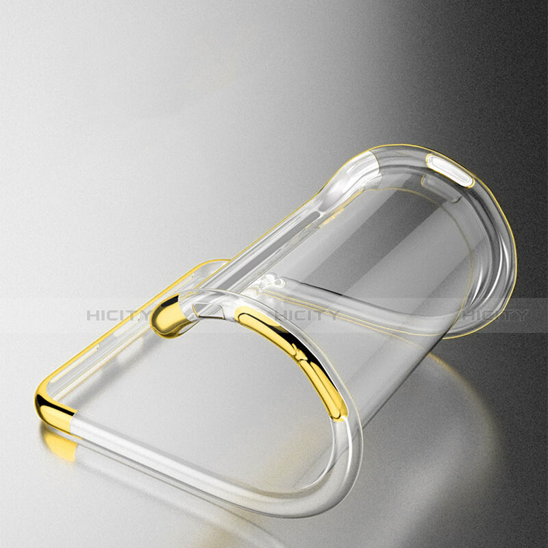 Coque Ultra Fine TPU Souple Transparente T19 pour Apple iPhone SE (2020) Or Plus