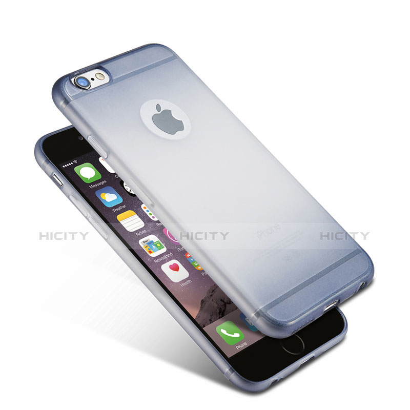 Coque Ultra Fine Transparente Souple Degrade G01 pour Apple iPhone 6 Bleu Plus