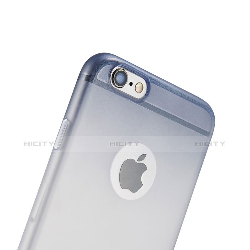 Coque Ultra Fine Transparente Souple Degrade G01 pour Apple iPhone 6 Bleu Plus