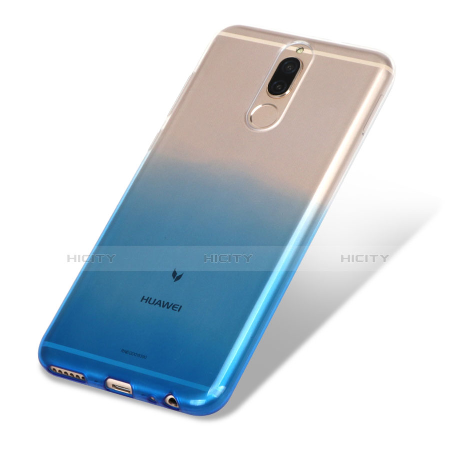 Coque Ultra Fine Transparente Souple Degrade G01 pour Huawei Maimang 6 Bleu Plus