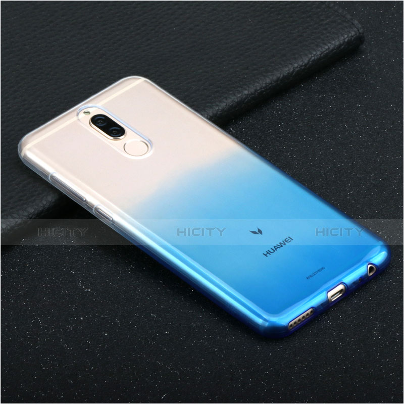 Coque Ultra Fine Transparente Souple Degrade G01 pour Huawei Maimang 6 Bleu Plus