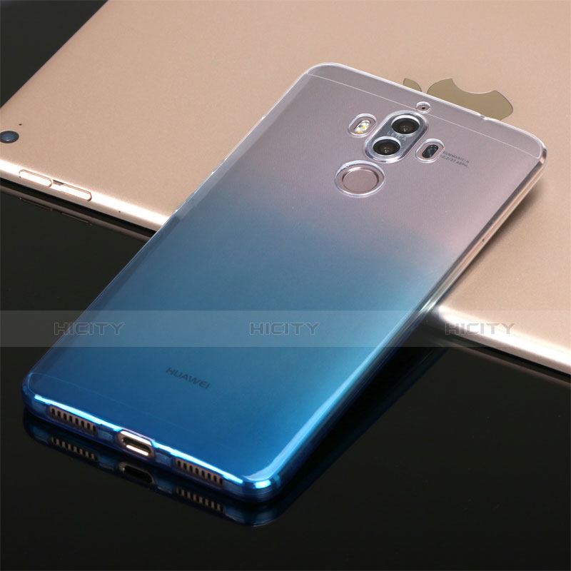 Coque Ultra Fine Transparente Souple Degrade G01 pour Huawei Mate 9 Bleu Plus