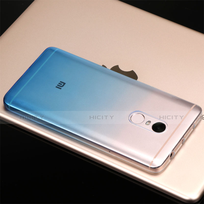 Coque Ultra Fine Transparente Souple Degrade G01 pour Xiaomi Redmi Note 4X High Edition Bleu Plus