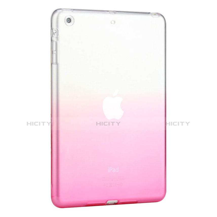 Coque Ultra Fine Transparente Souple Degrade pour Apple iPad Mini 3 Rose Plus