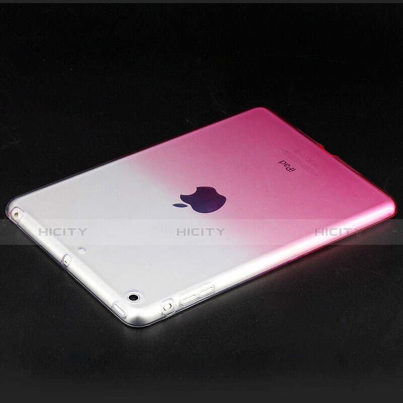 Coque Ultra Fine Transparente Souple Degrade pour Apple iPad Mini Rose Plus