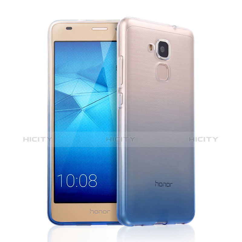 Coque Ultra Fine Transparente Souple Degrade pour Huawei Honor 5C Bleu Plus