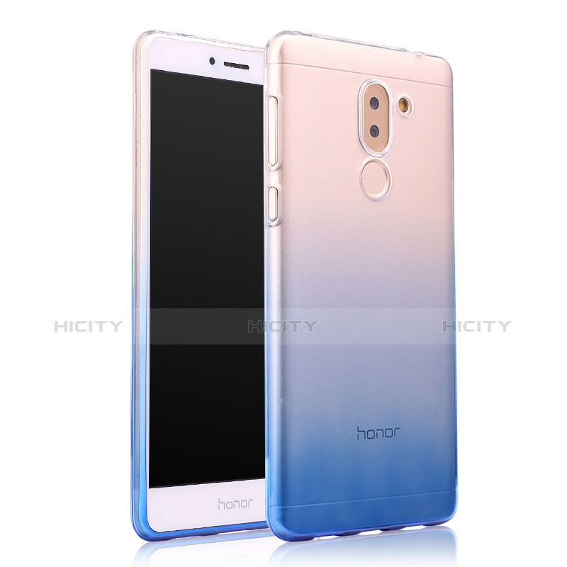 Coque Ultra Fine Transparente Souple Degrade pour Huawei Honor 6X Pro Bleu Plus