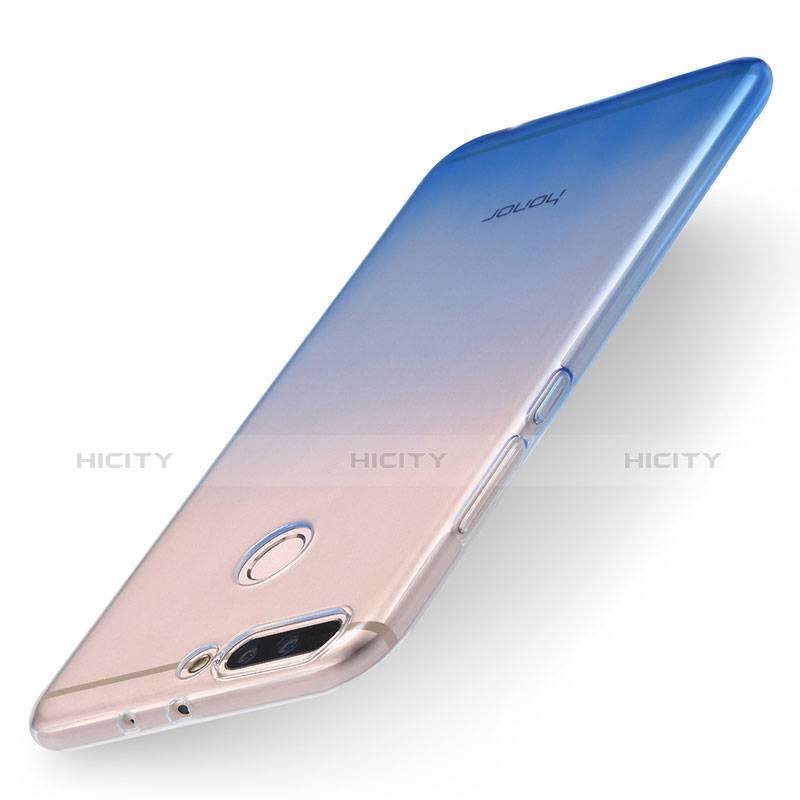 Coque Ultra Fine Transparente Souple Degrade pour Huawei Honor 8 Pro Bleu Plus