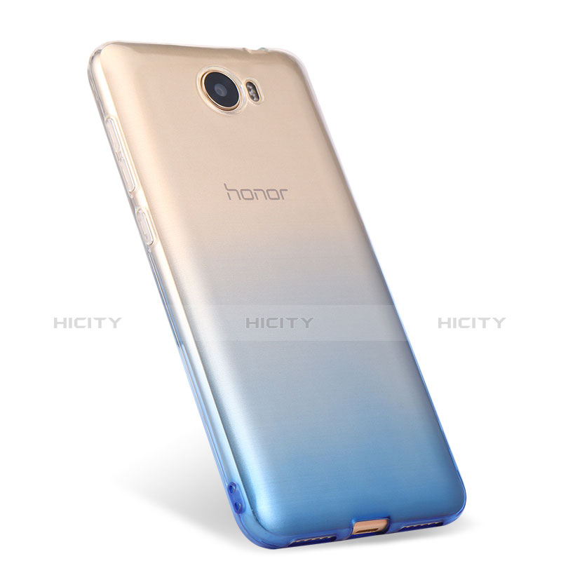 Coque Ultra Fine Transparente Souple Degrade pour Huawei Honor Play 5 Bleu Plus