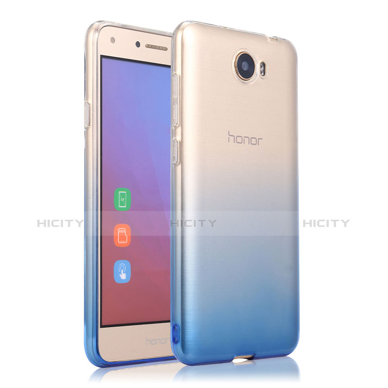 Coque Ultra Fine Transparente Souple Degrade pour Huawei Honor Play 5 Bleu Plus