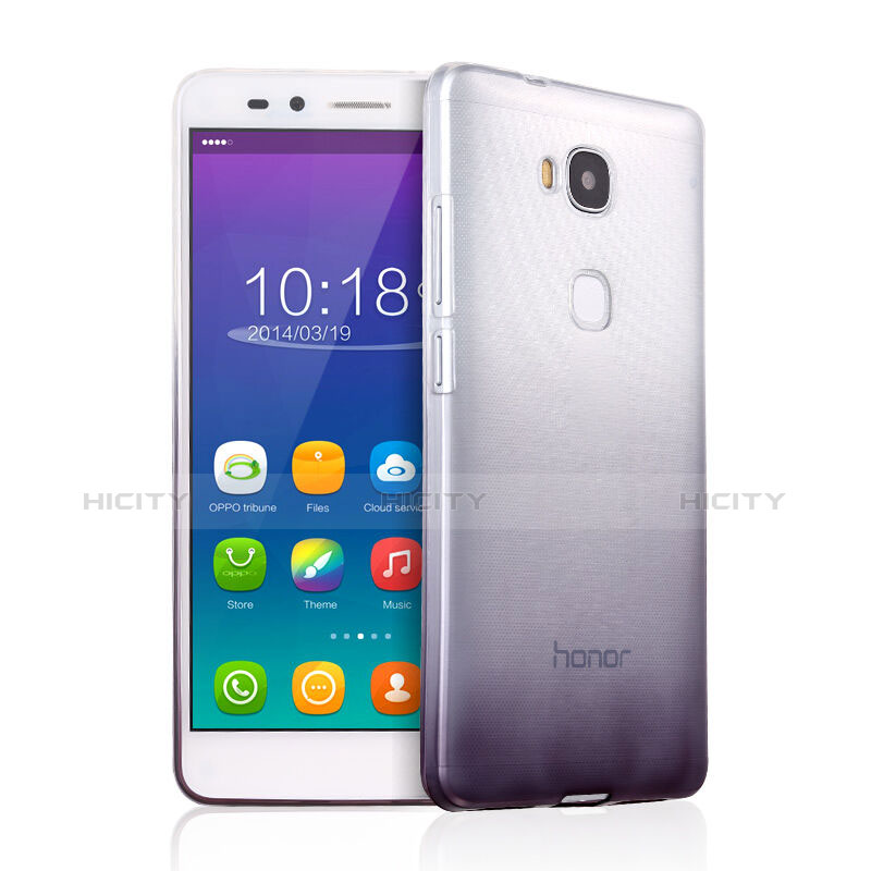 Coque Ultra Fine Transparente Souple Degrade pour Huawei Honor Play 5X Gris Plus