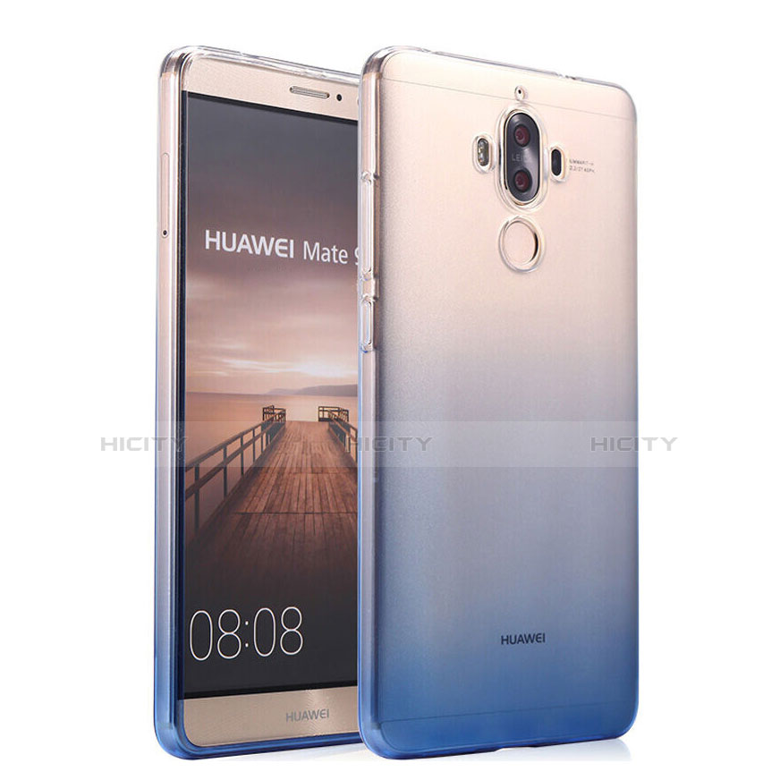 Coque Ultra Fine Transparente Souple Degrade pour Huawei Mate 9 Bleu Plus