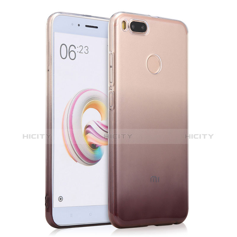 Coque Ultra Fine Transparente Souple Degrade pour Xiaomi Mi 5X Gris Plus