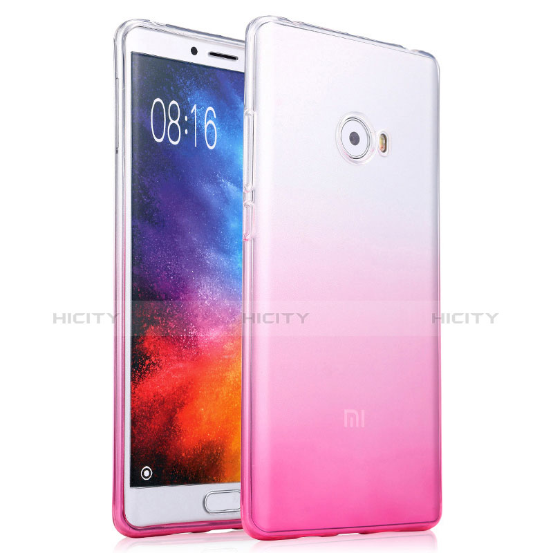 Coque Ultra Fine Transparente Souple Degrade pour Xiaomi Mi Note 2 Special Edition Rose Plus