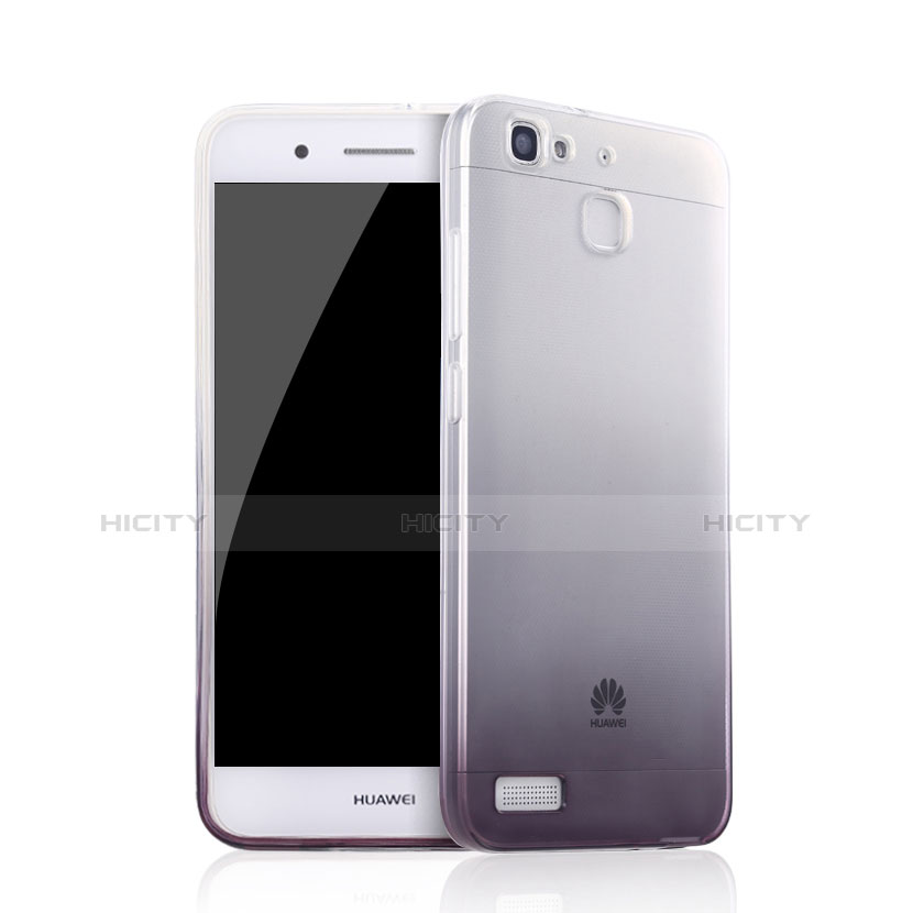 Coque Ultra Fine Transparente Souple Degrade Q01 pour Huawei P8 Lite Smart Noir Plus