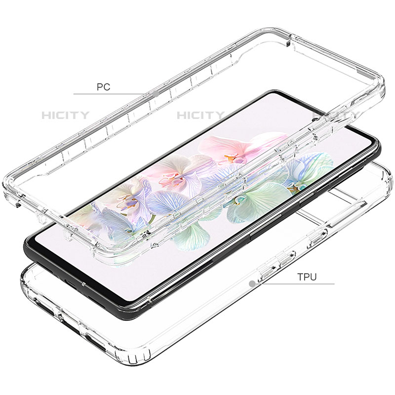 Coque Ultra Fine Transparente Souple Housse Etui 360 Degres Avant et Arriere Degrade JX1 pour Google Pixel 7 5G Plus