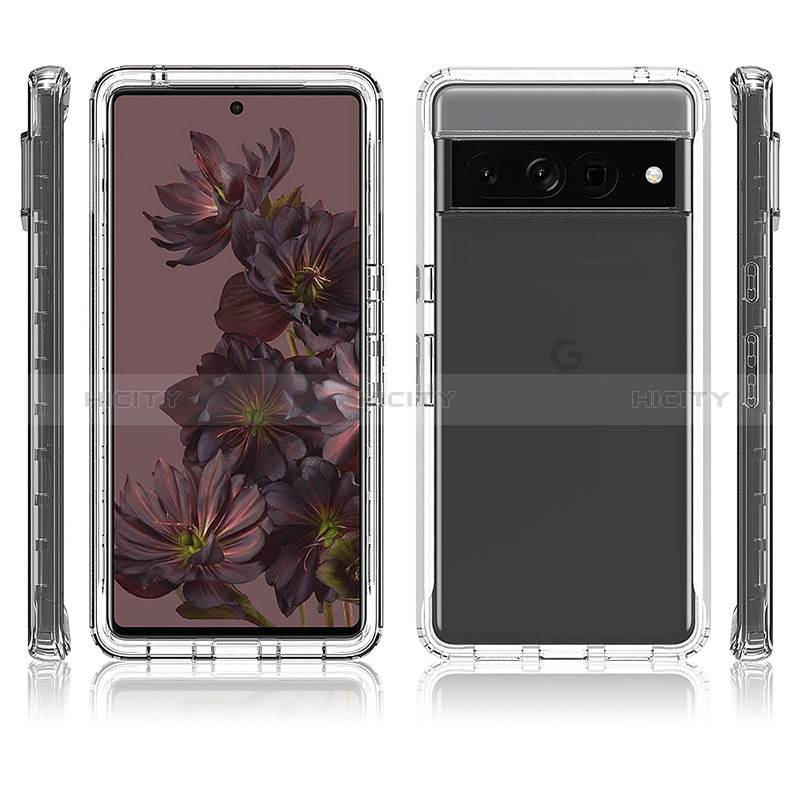 Coque Ultra Fine Transparente Souple Housse Etui 360 Degres Avant et Arriere Degrade JX1 pour Google Pixel 7 Pro 5G Plus