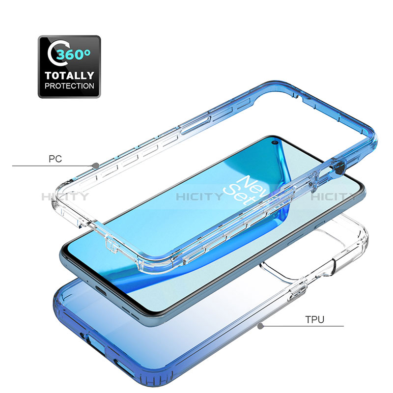 Coque Ultra Fine Transparente Souple Housse Etui 360 Degres Avant et Arriere Degrade JX1 pour OnePlus 9 5G Plus