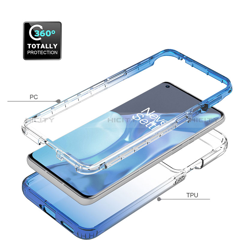 Coque Ultra Fine Transparente Souple Housse Etui 360 Degres Avant et Arriere Degrade JX1 pour OnePlus 9 Pro 5G Plus