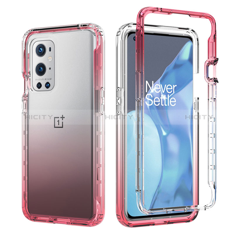 Coque Ultra Fine Transparente Souple Housse Etui 360 Degres Avant et Arriere Degrade JX1 pour OnePlus 9 Pro 5G Plus