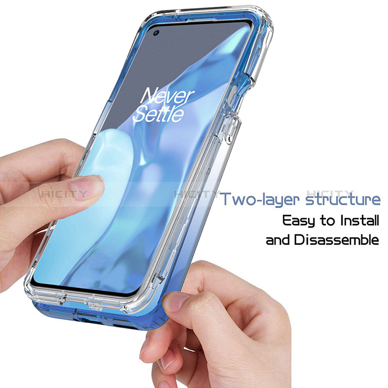 Coque Ultra Fine Transparente Souple Housse Etui 360 Degres Avant et Arriere Degrade JX1 pour OnePlus 9 Pro 5G Plus