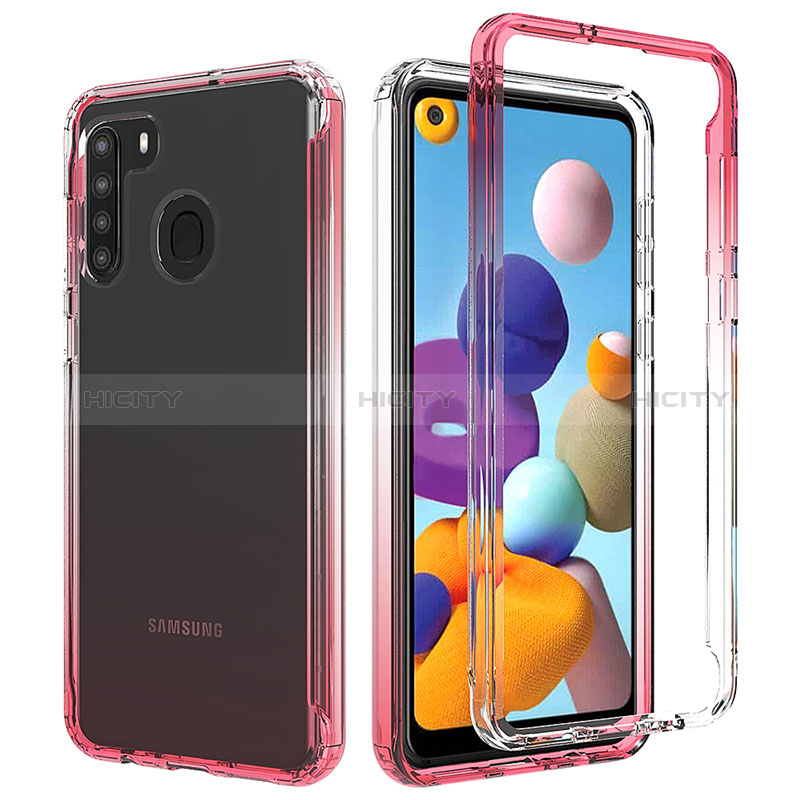 Coque Ultra Fine Transparente Souple Housse Etui 360 Degres Avant et Arriere Degrade JX1 pour Samsung Galaxy A21s Plus