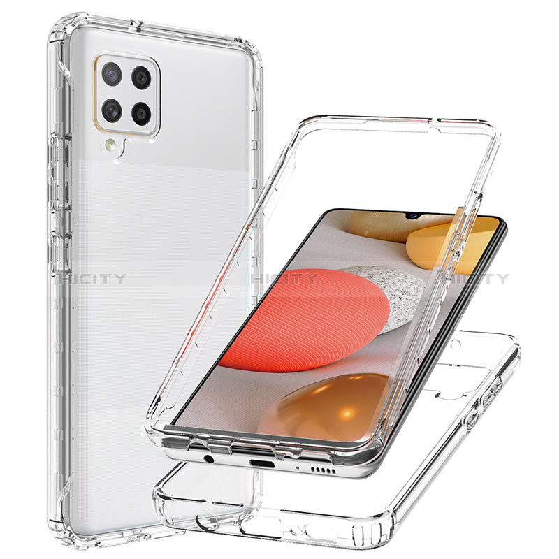 Coque Ultra Fine Transparente Souple Housse Etui 360 Degres Avant et Arriere Degrade JX1 pour Samsung Galaxy A42 5G Clair Plus